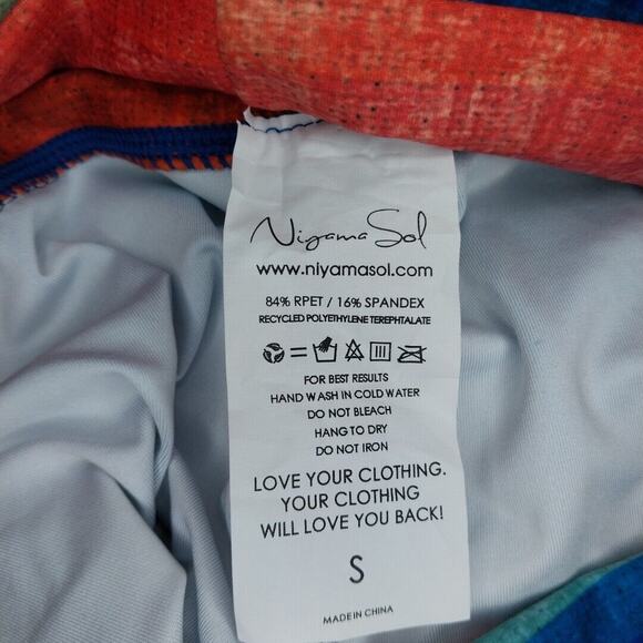 Niyama Sol Leggings Women's Activewear Sky + Sunset Pattern Size S - Picture 4 of 7